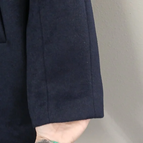 NWT Ann Taylor Elegant Blue Double-Breasted Women's Pea Coat XS - Picture 4 of 8